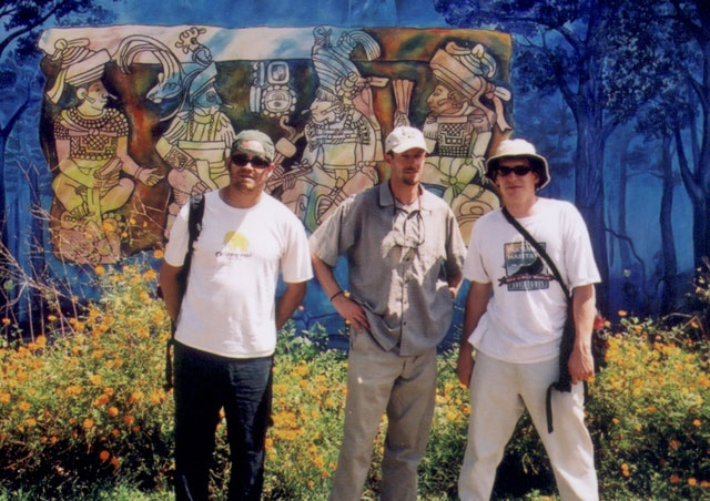 Matty, Greg, and I chillin' after a morning horseback ride in Copan, Honduras. 'Fellos, how you like Copan?'
